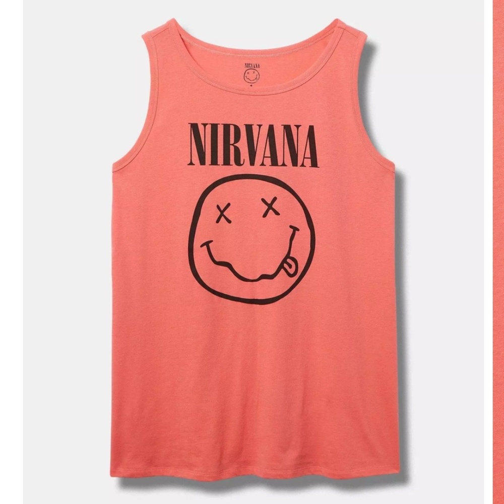 Torrid Nirvana Classic Fit Cotton Crew Tank in Coral Size 0X